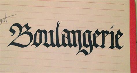 Boulangerie Gothic Calligraphy Practice Imgur