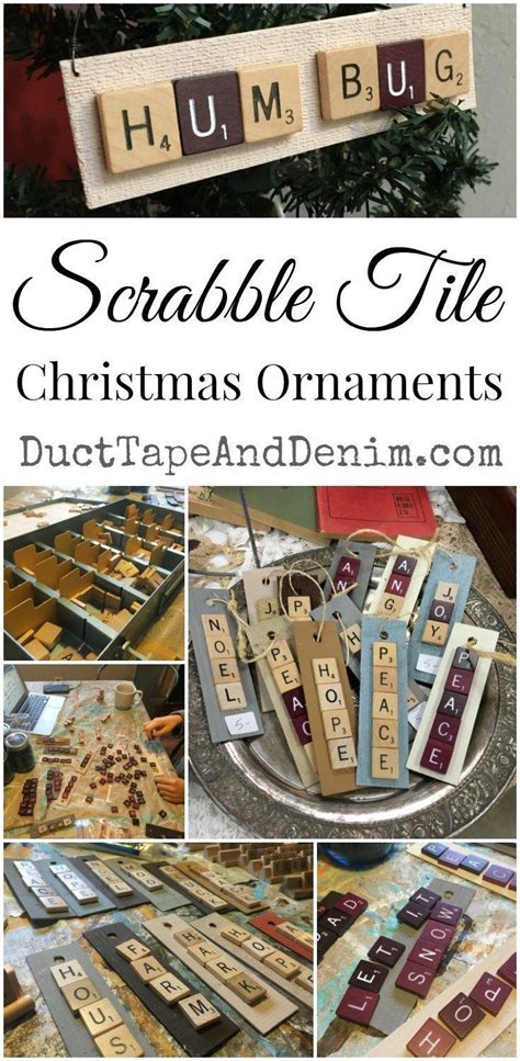 How To Make Scrabble Christmas Ornaments Scrabble Christmas Ornaments