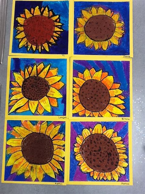 Whats Happening In The Art Room 3rd Grade Sunflowers