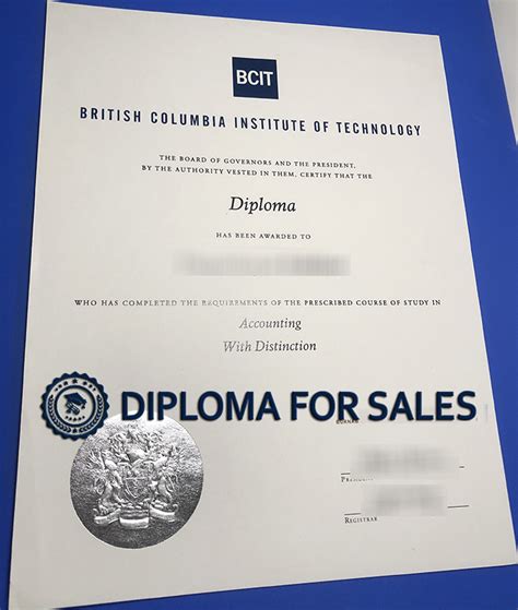 Buy British Columbia Institute Of Technology Bcit Diploma