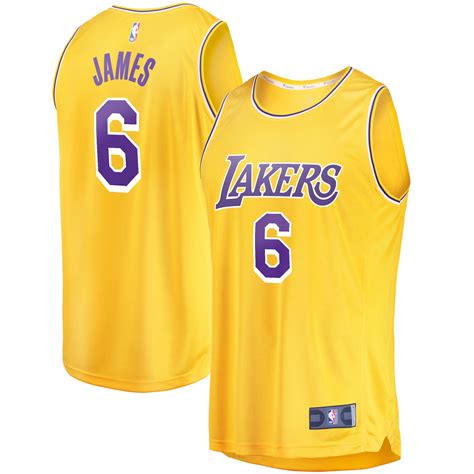 Mens Fanatics Branded Lebron James Gold Los Angeles Lakers 202122