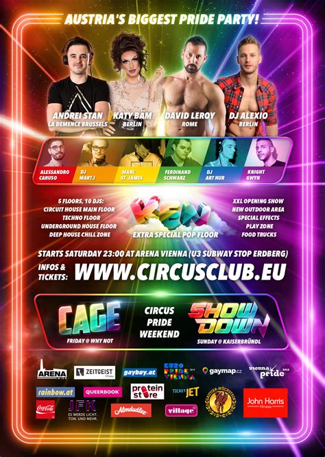 Daher haben sich nun auch die wiener organisatoren, die homosexuelle initiative (hosi) wien. Circus - Official Pride Night - Circus Dance Club ...
