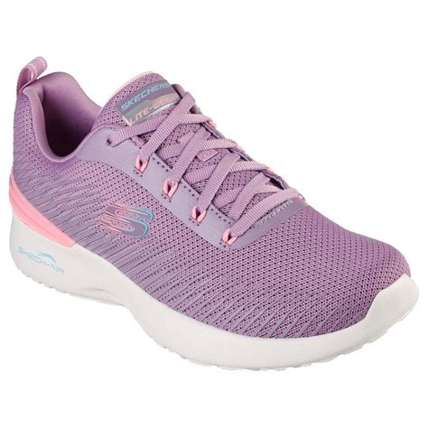 Skechers Womens Skech Air Dynamight Luminosity Mauve Lace Up Trainers