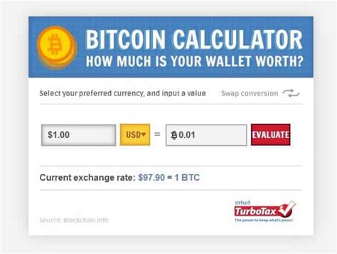 (most up to date guide). Need to know your Bitcoin's value? Use this calculator