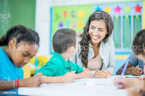 Teacher Working With Students Stock Photo Download Image Now