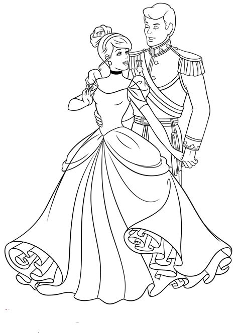 The beautiful clothes and colorful accessories of the princesses have attracted them forever. Cinderella coloring pages to download and print for free