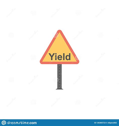 Yield Sign Colored Icon Element Of Road Signs And Junctions Icon For