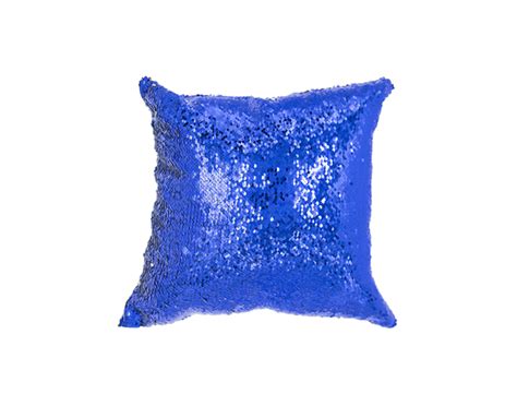 Sublimation Square Flip Magic Sequin Pillow Cover （blue） Sublimation