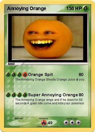 Pokémon Annoying Orange 126 126 Orange Spit My Pokemon Card