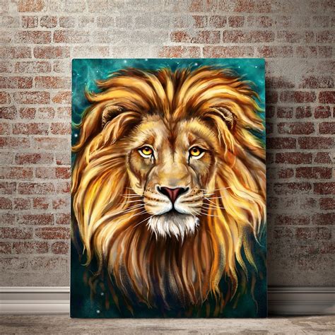 Lion Painting Canvas Set Lion Painting Lion Canvas Lion Canvas Painting