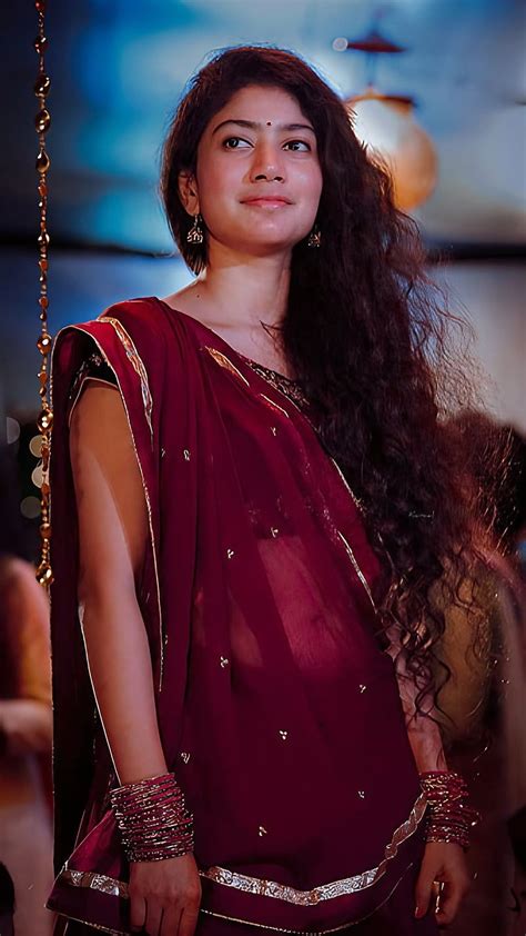 sai pallavi ka maroon saree actress traditional look hd phone wallpaper peakpx
