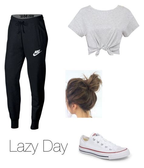 Lazy Day Outfit By Gracehelen06 On Polyvore Featuring Nike And Converse Cluboutfits Looks