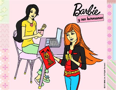 Dibujo De Barbie Y Su Hermana Merendando Pintado Por Franyelit En My The Best Porn Website