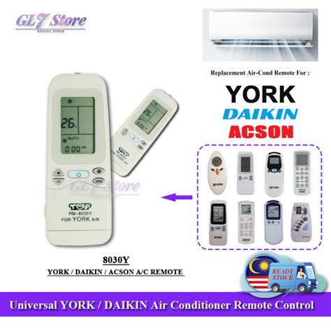 YORK AIR COND REMOTE CONTROL UNIVERSAL RM 8030Y UNIVERSAL REMOTE AIR