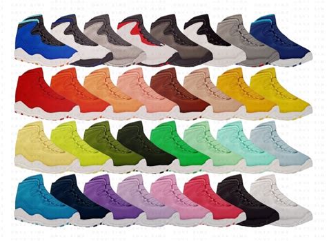 Sims 4 Jordan Shoes Cc Blvck Life Simz Jordans Tm Em Comes In 11