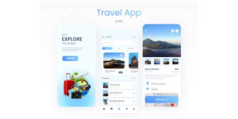 Travel App Ui Kit Free Download Figma