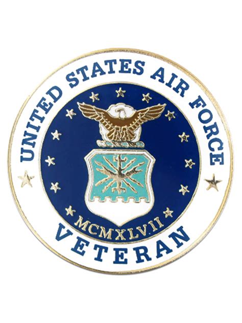 Pinmarts Us Air Force Usaf Veteran Military Enamel Lapel Pin Ebay
