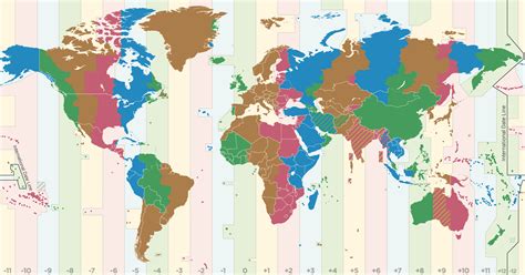 Time Zone Map Exact Time At Any Place In The World In One Click