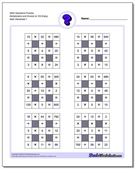 Math Worksheets Number Grid Puzzles Number Grid Puzzles Math