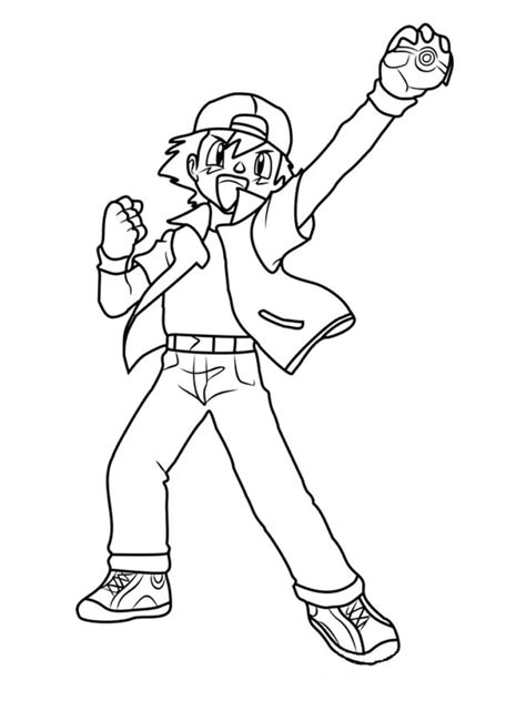 Ash Ketchum Coloring Pages Best Coloring Pages For Kids
