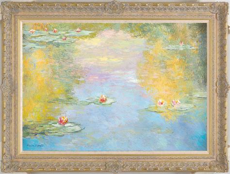 Lilies Morning Effect In The Style Of Claude Monet By John Myatt