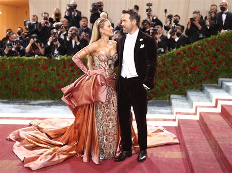 Blake Lively And Ryan Reynolds At The 2022 Met Gala Photos