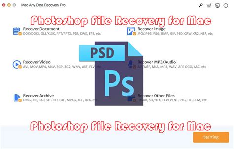 Mac Photoshop File Recovery Recover Unsaved Deleted Psd File Mac