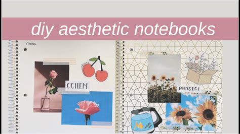 Diy Aesthetic Notebook For Under 5 Youtube