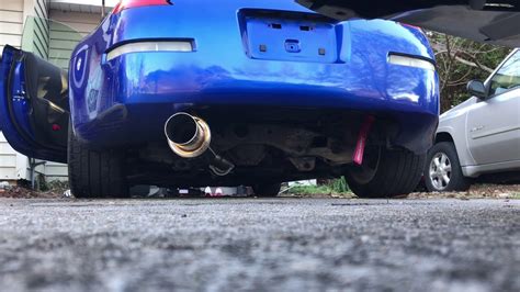 Single Exit Exhaust Nissan 350z Youtube