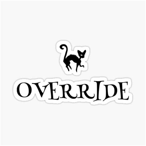 Override Sticker For Sale By Yogayog Redbubble