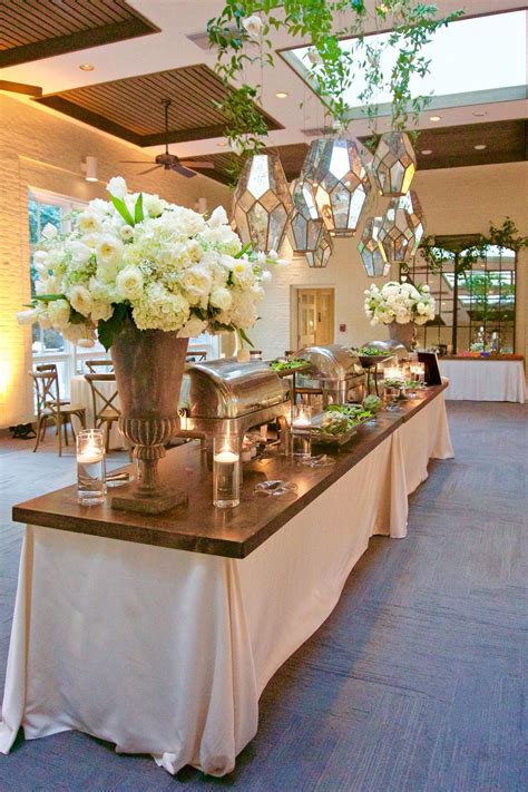 Rustic Elegant Wedding Reception Decor | Unique Food Station Catering