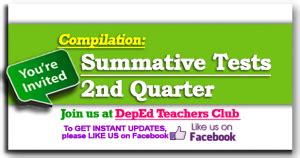 All Subjects Summative Tests Grades The Deped Teachers Club Hot