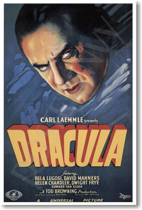 Posterenvy Dracula Starring Bela Lugosi Movie Poster 1931 New