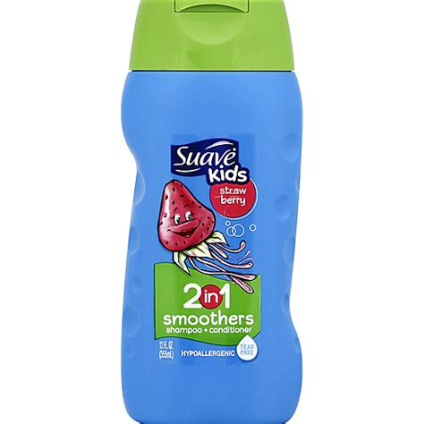 Suave Kids Strawberry Blast 2 In 1 Tear Free Smoothing Shampoo And