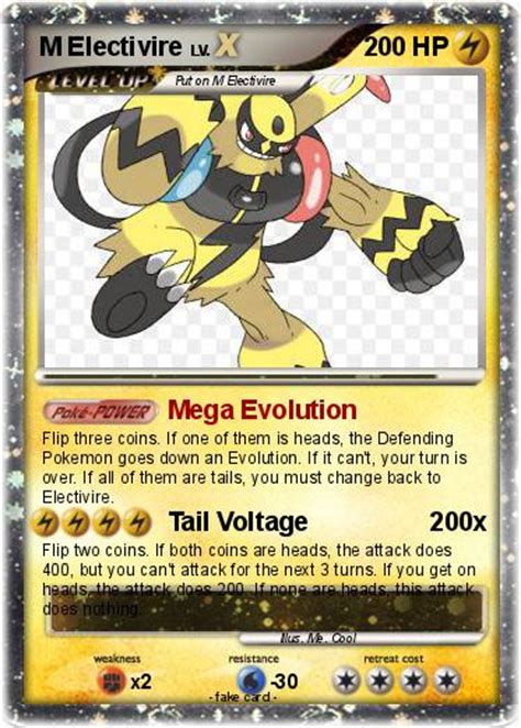 Pokémon M Electivire Mega Evolution My Pokemon Card