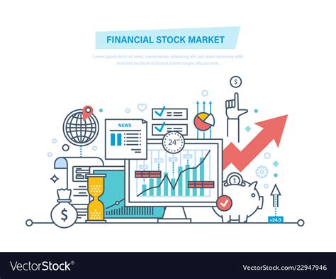 Financial Stock Market Capital Markets Trading Vector Image