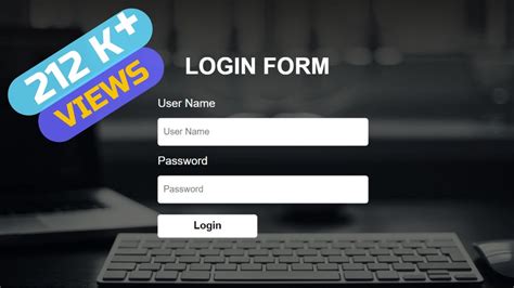 How To Create Simple Login Form Using Only Html And Css Sign In Page