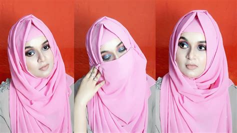 hijab tutorial without inner cap with chiffon hijab easy summer hijab tutorial youtube