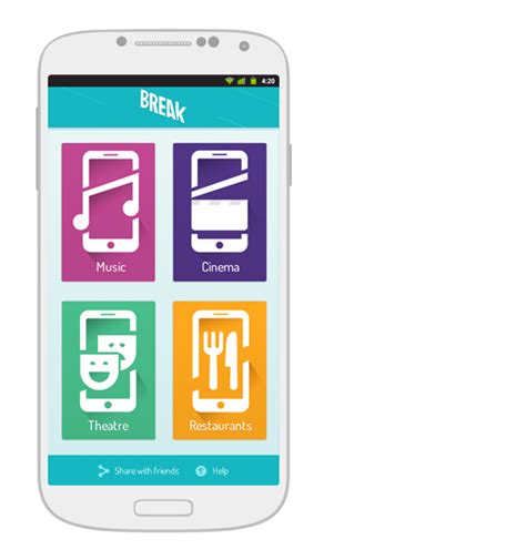 Break - Android mobile app by youssef wilson, via Behance | Mobile app android, Mobile app, App