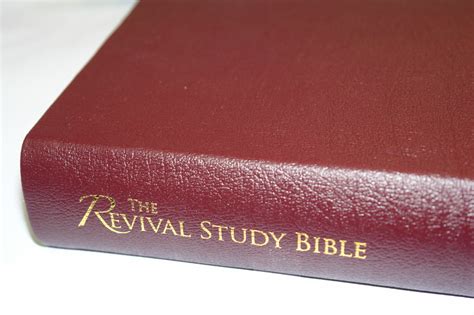 Burgundy Leather The Revival Study Bible Nkjv The Bible For