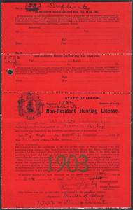 Earliest Hunting Fishing Licenses Waterfowl Stamps And More