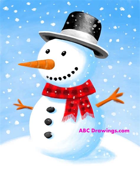 How To Draw A Snow Man Easy It Only Takes A Few Changes To Make A