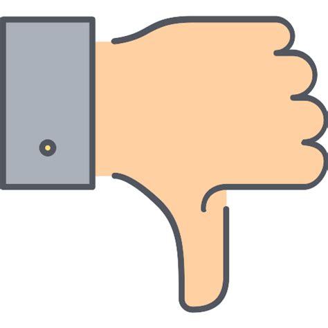 Pulgar abajo para la app de facebook: Pulgar hacia abajo - Iconos gratis de gestos