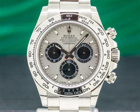 33748 Rolex 116509 Daytona Silver And Black Dial 18k White Gold