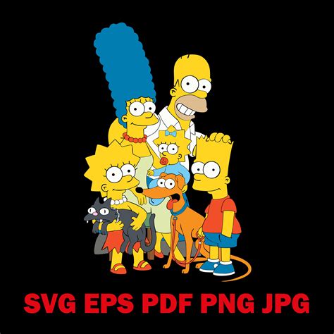The Simpsons Simpsons Clipart Simpsons Svg Cartoon Etsy