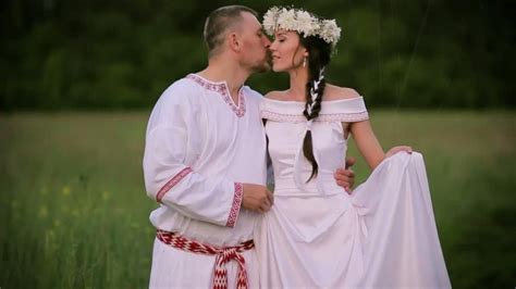 slavic wedding description traditions customs dresses of the bride and groom decoration of