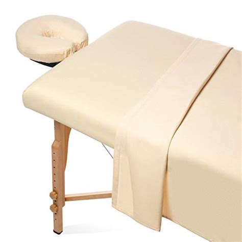 saloniture 3 piece flannel massage table sheet set soft cotton facial bed cover includes
