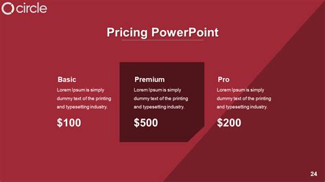 Stunning Pricing Powerpoint Template Presentations