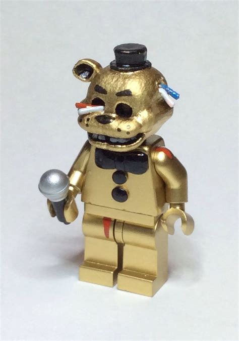 Golden Freddy Fazbear Five Nights At Freddys Custom Lego Minifigure