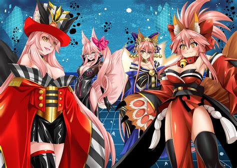 Tamamo Tamamo Cat Koyanskaya Tamamo Cat Koyanskaya And More Fate And More Drawn By